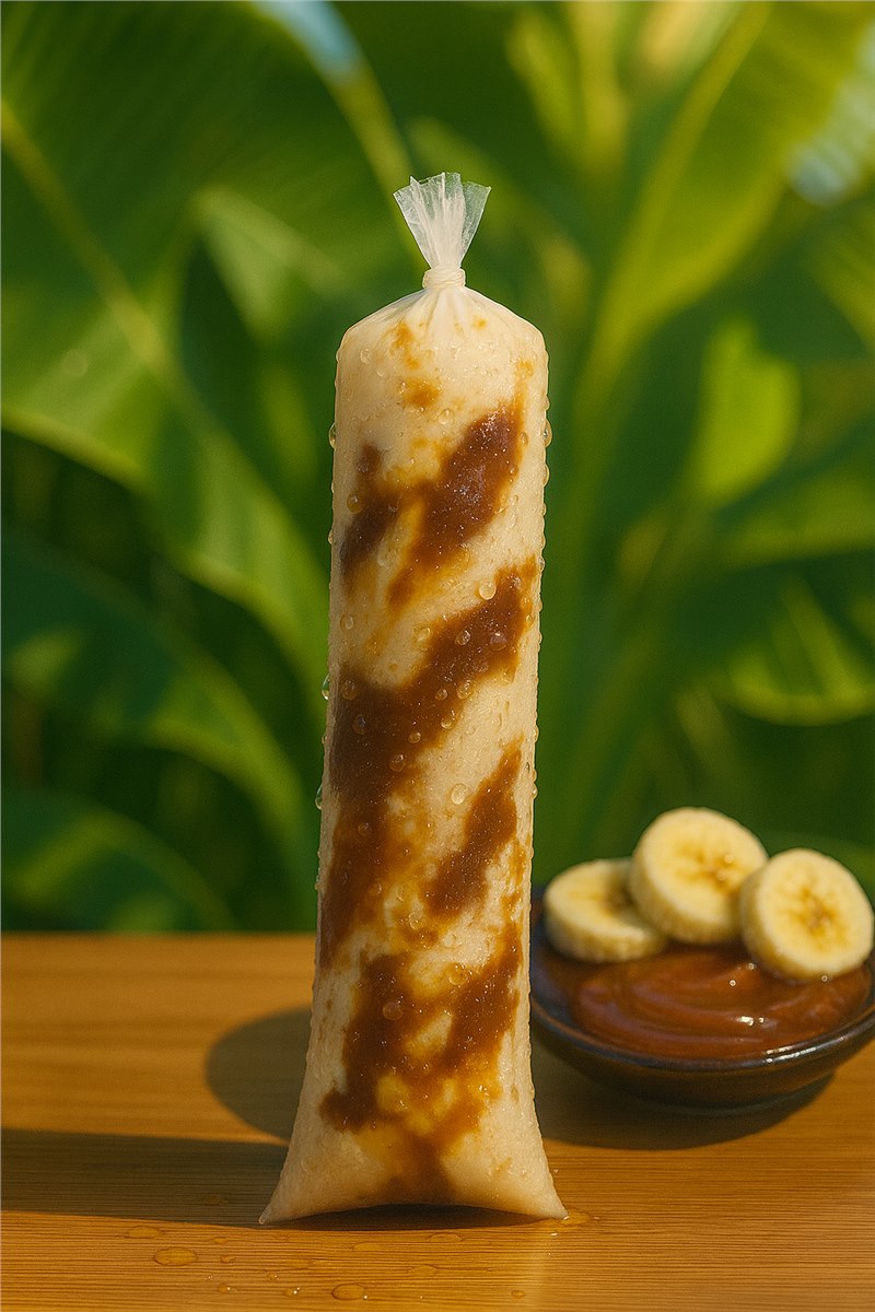 Sacolé sabor Banana Caramelizada