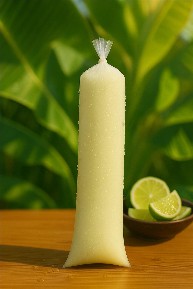 Sacolé sabor Limão ao Leite